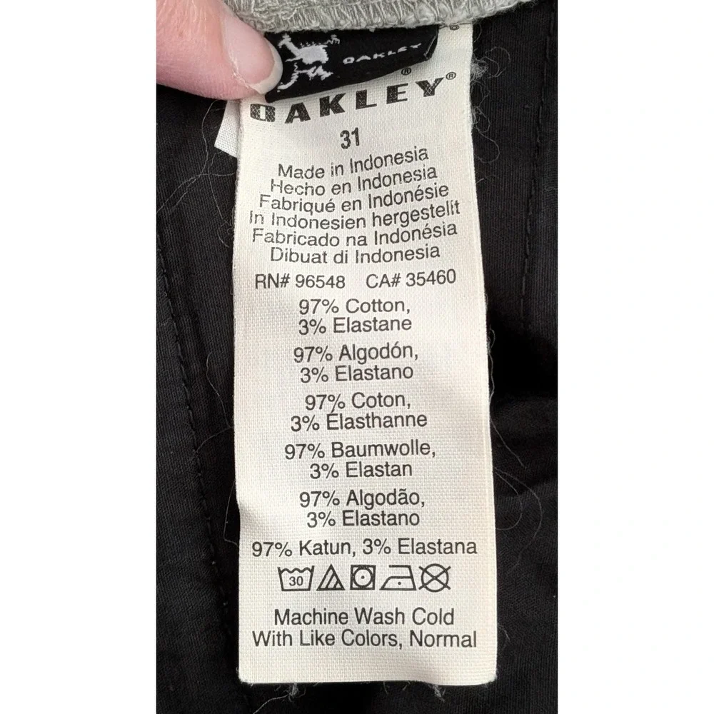 Oakley Factory Pilot Slim Fit Jogger Pants Gray Men's 31